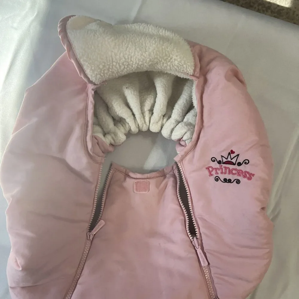 Pink Princess Cozy Cover Carseat‎